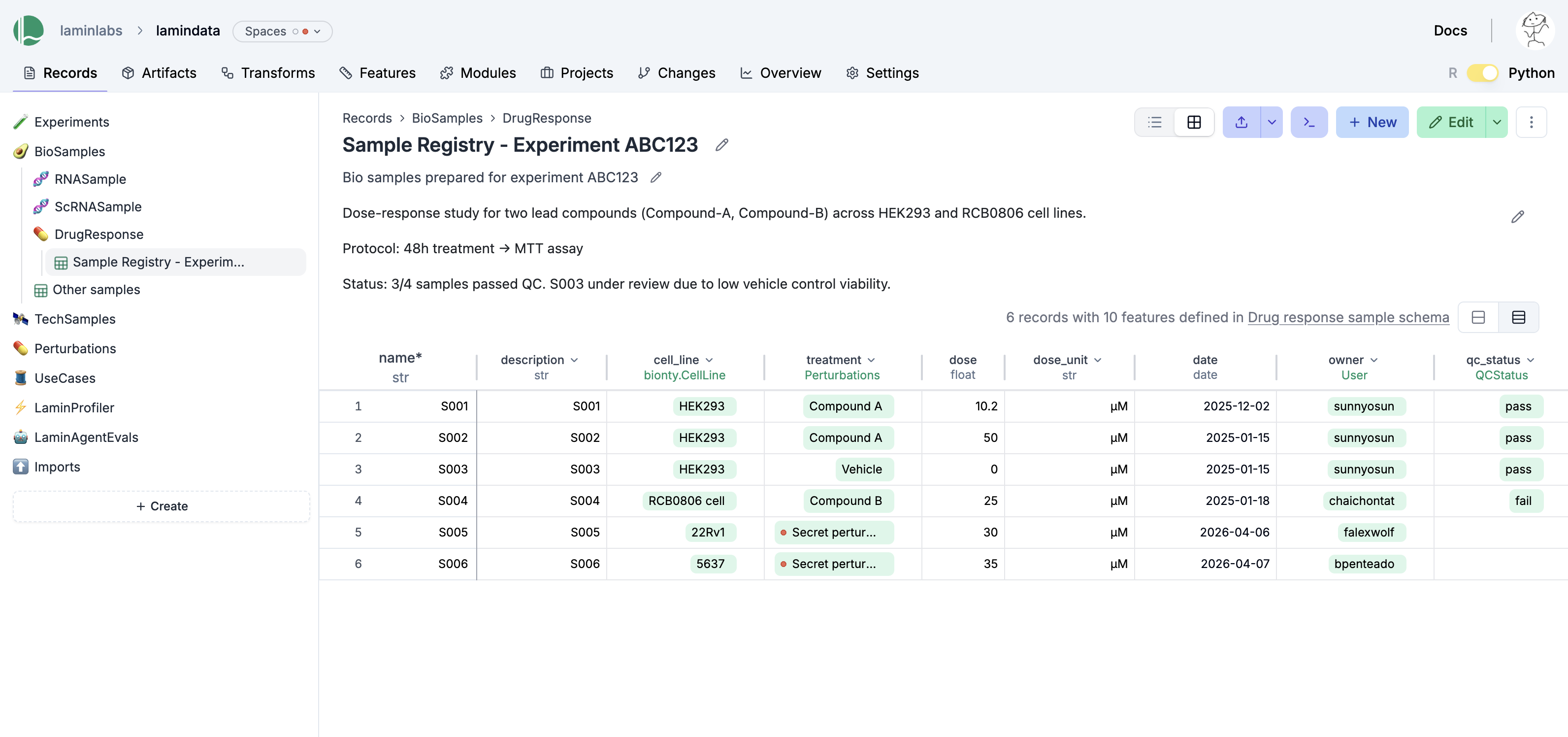 Notebook showcasing a cell type ontology